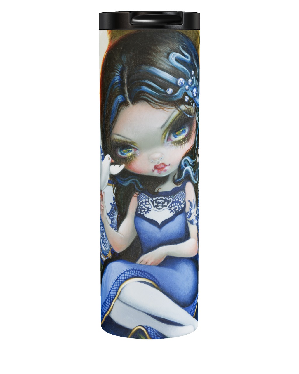 Blue Willow Fairy Tumbler
