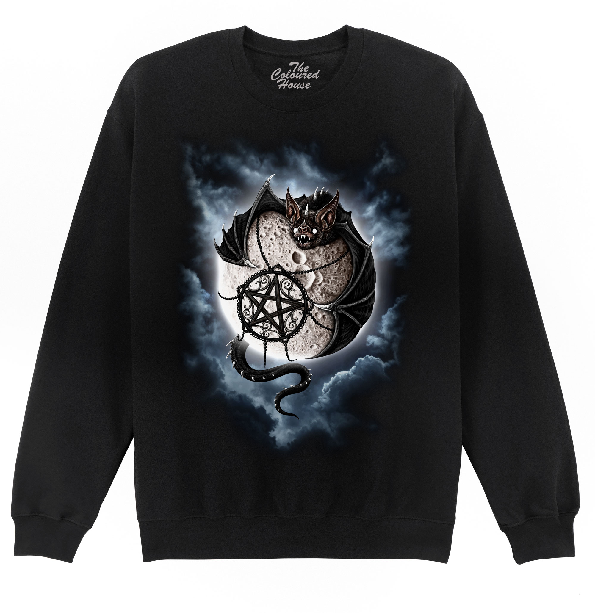 Full Moon Bat Sweater