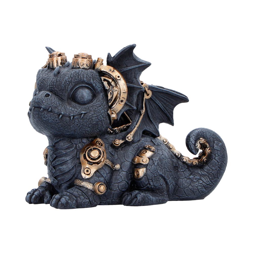 Gearling Black Steampunk Dragon 14.6cm