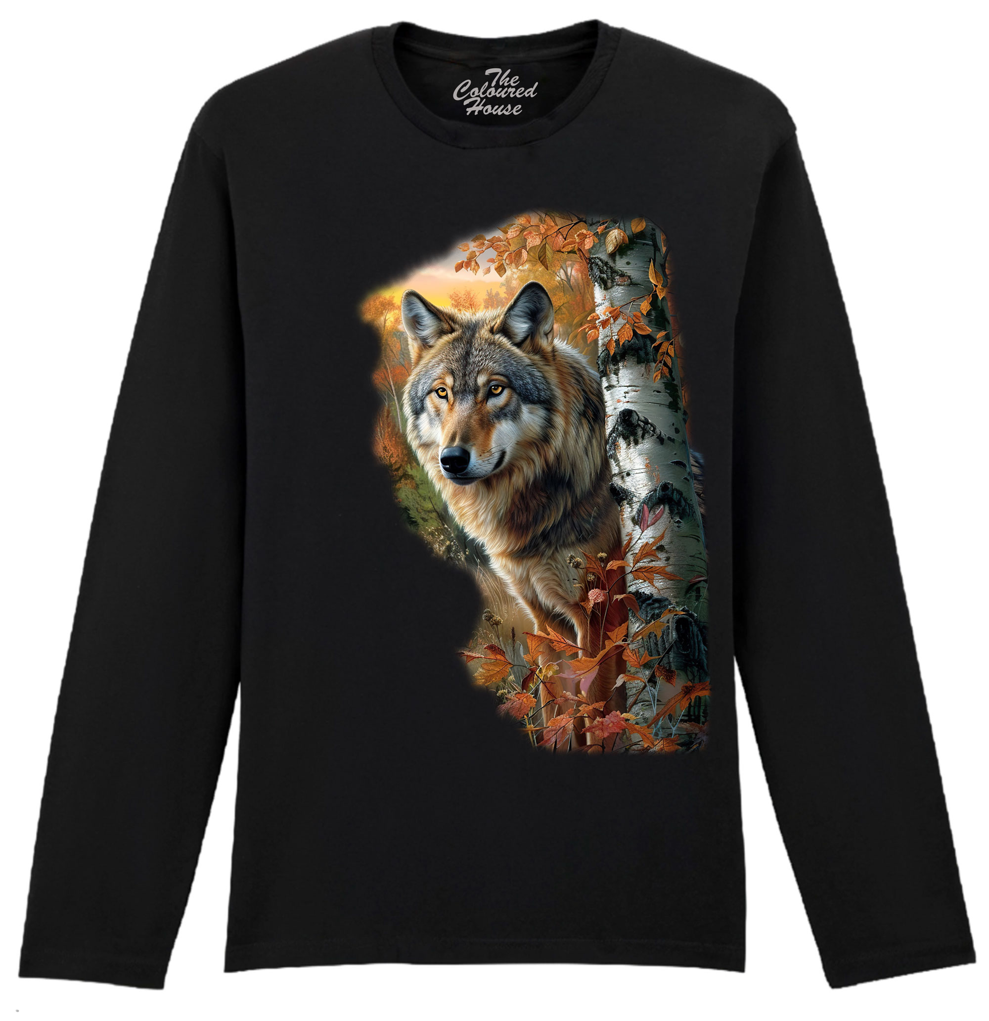 Forest Wolf Portrait Longsleeve
