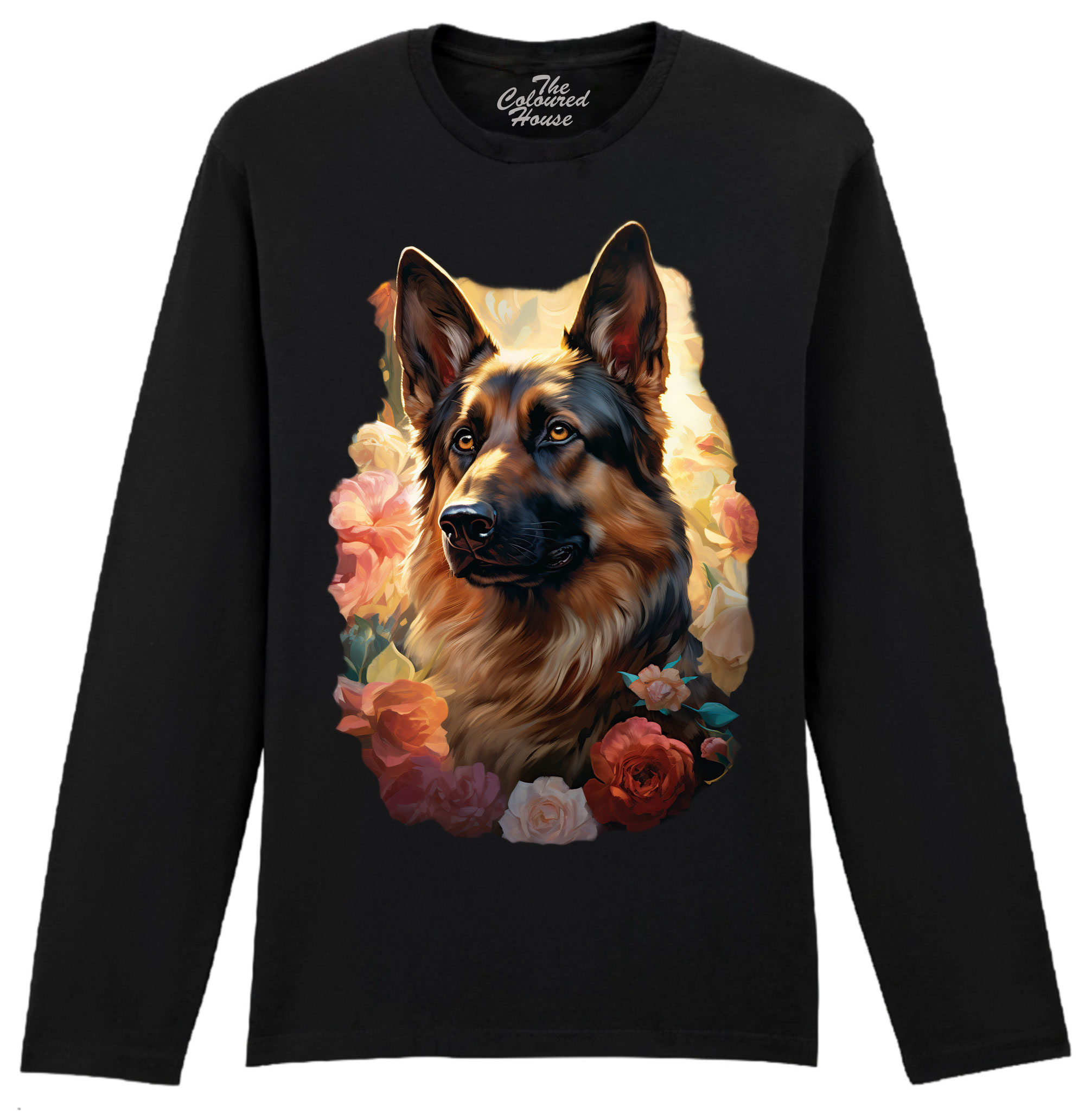 German Shepherd Portrait Longsleeve