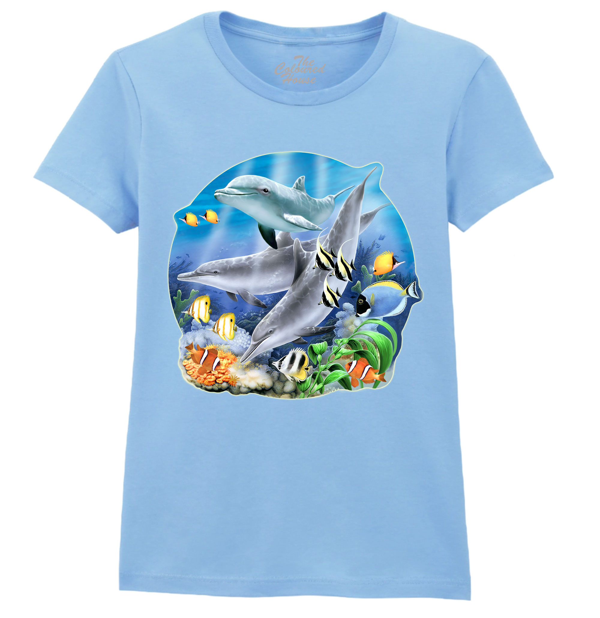 Dolphins Dive Ladies T-shirt
