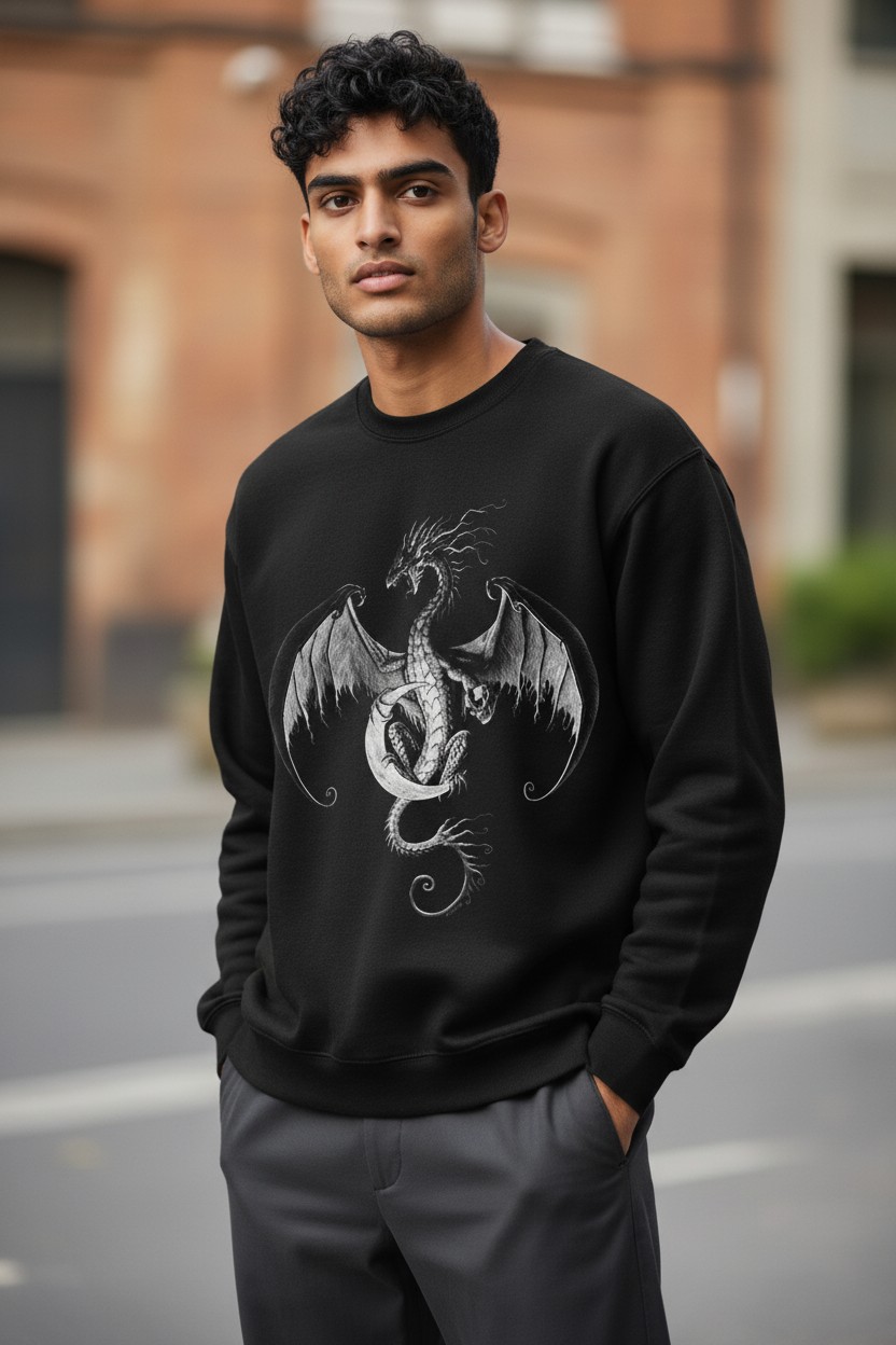 Moon Glow Dragon Sweater