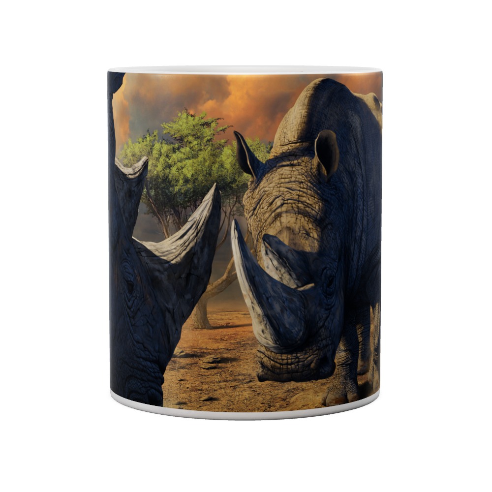 Rhino Stand Off Mug