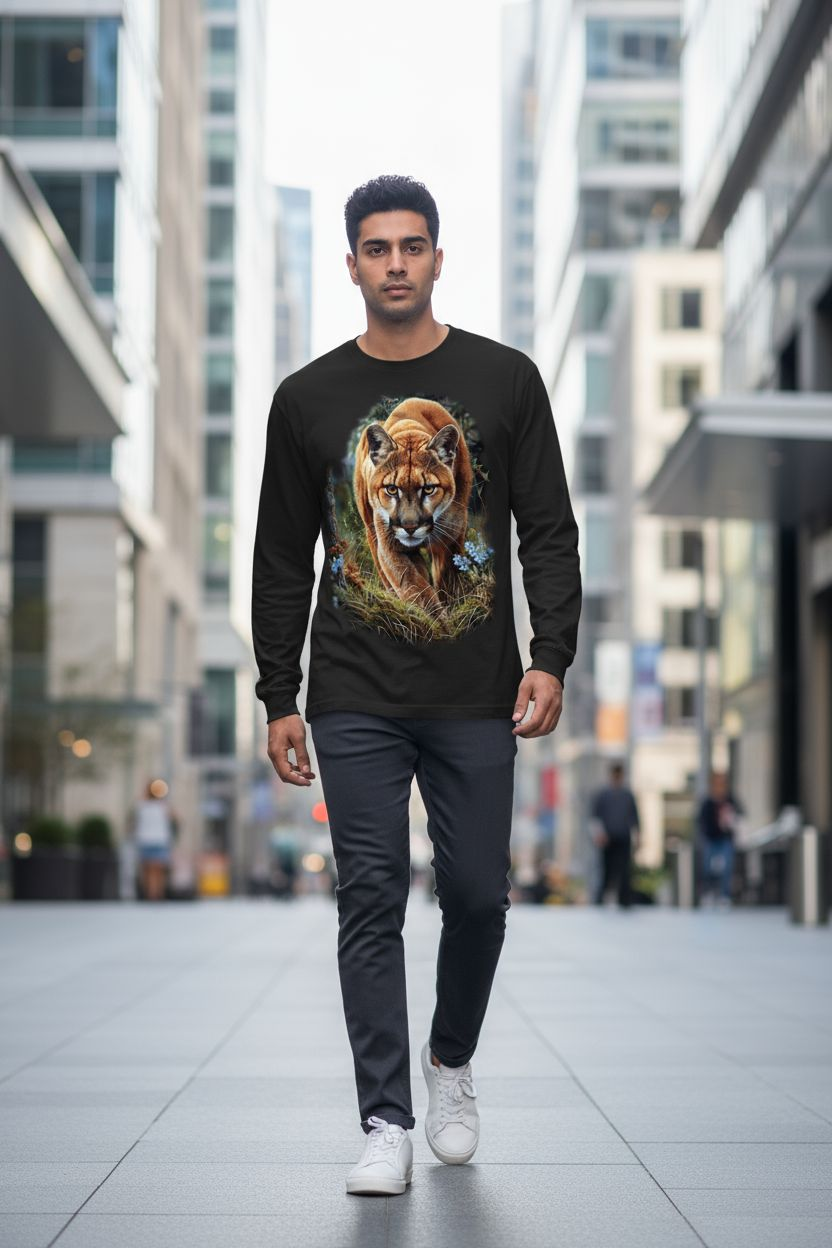 Approaching Mountain Lion Longsleeve