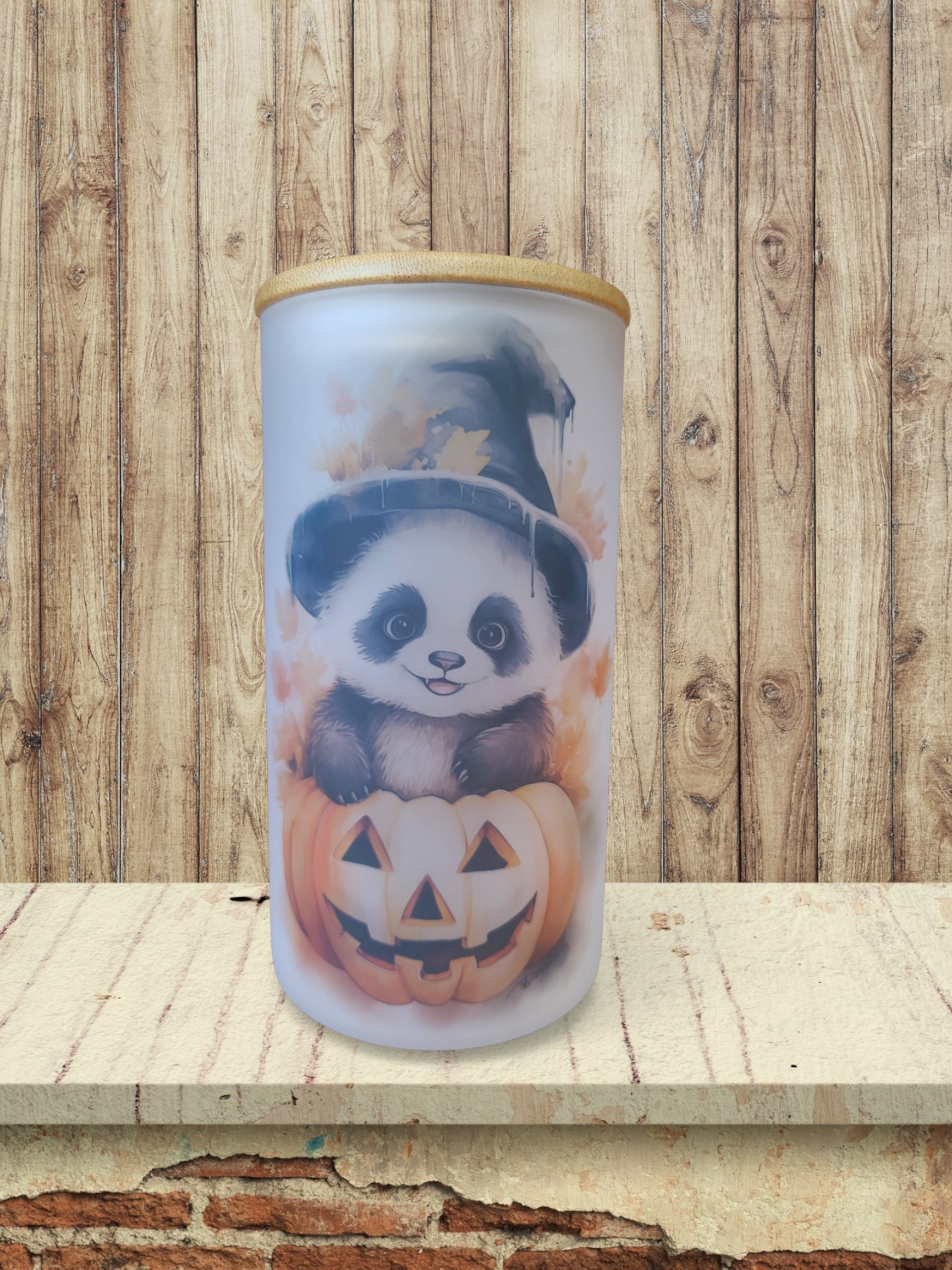 Halloween Panda - Storage Jar 25Oz