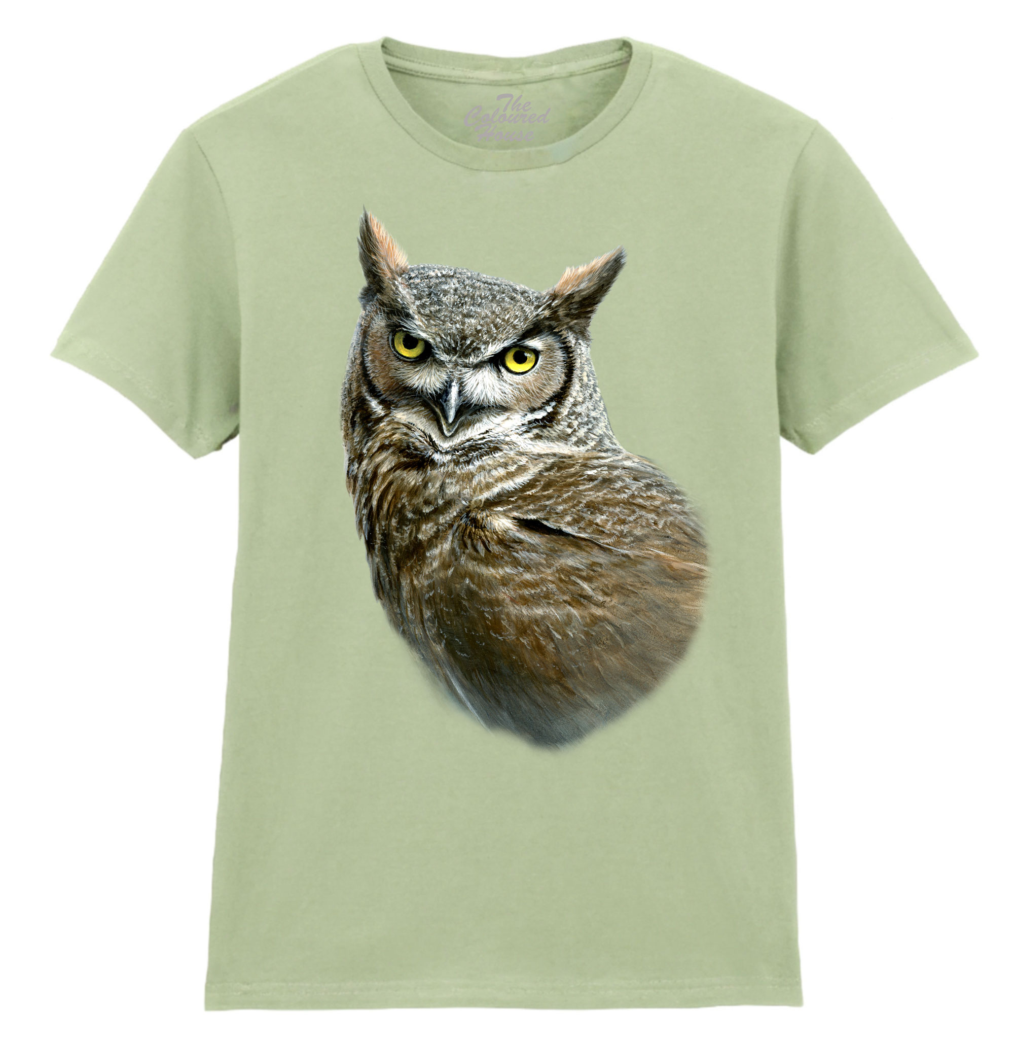 Great Horned Owl Ladies T-shirt