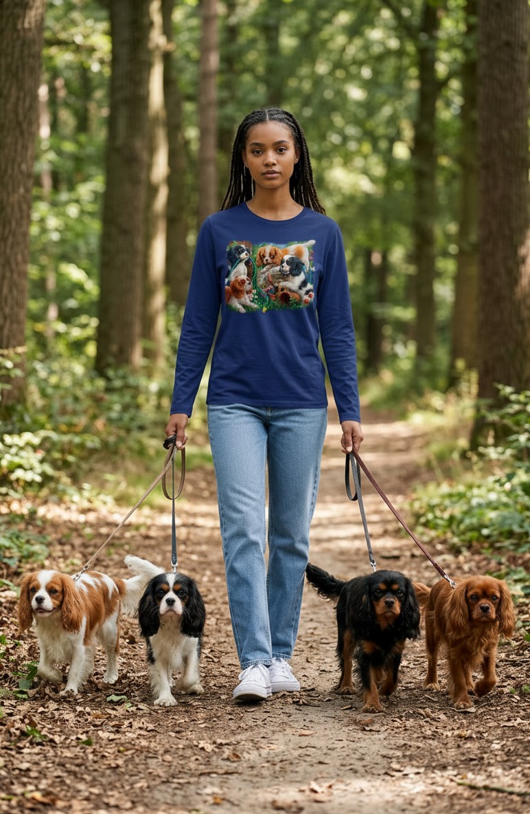 Puppies In The Garden Longsleeve