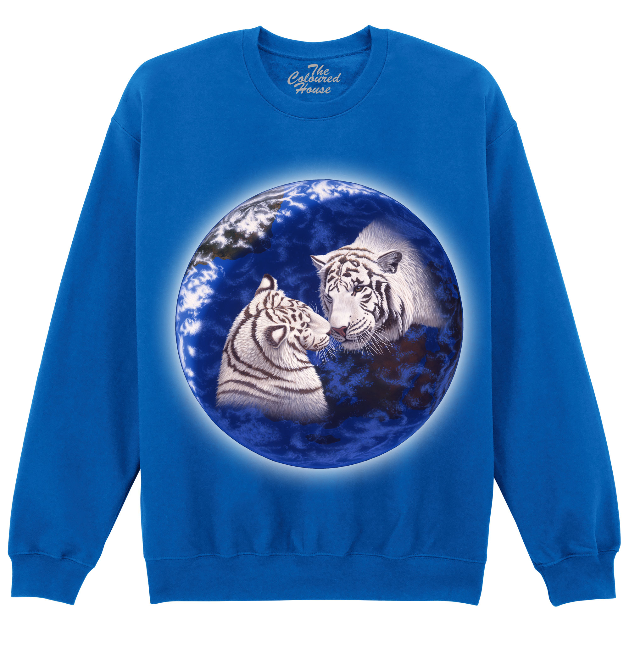 A Kiss For Mother - White Tigers Sweater