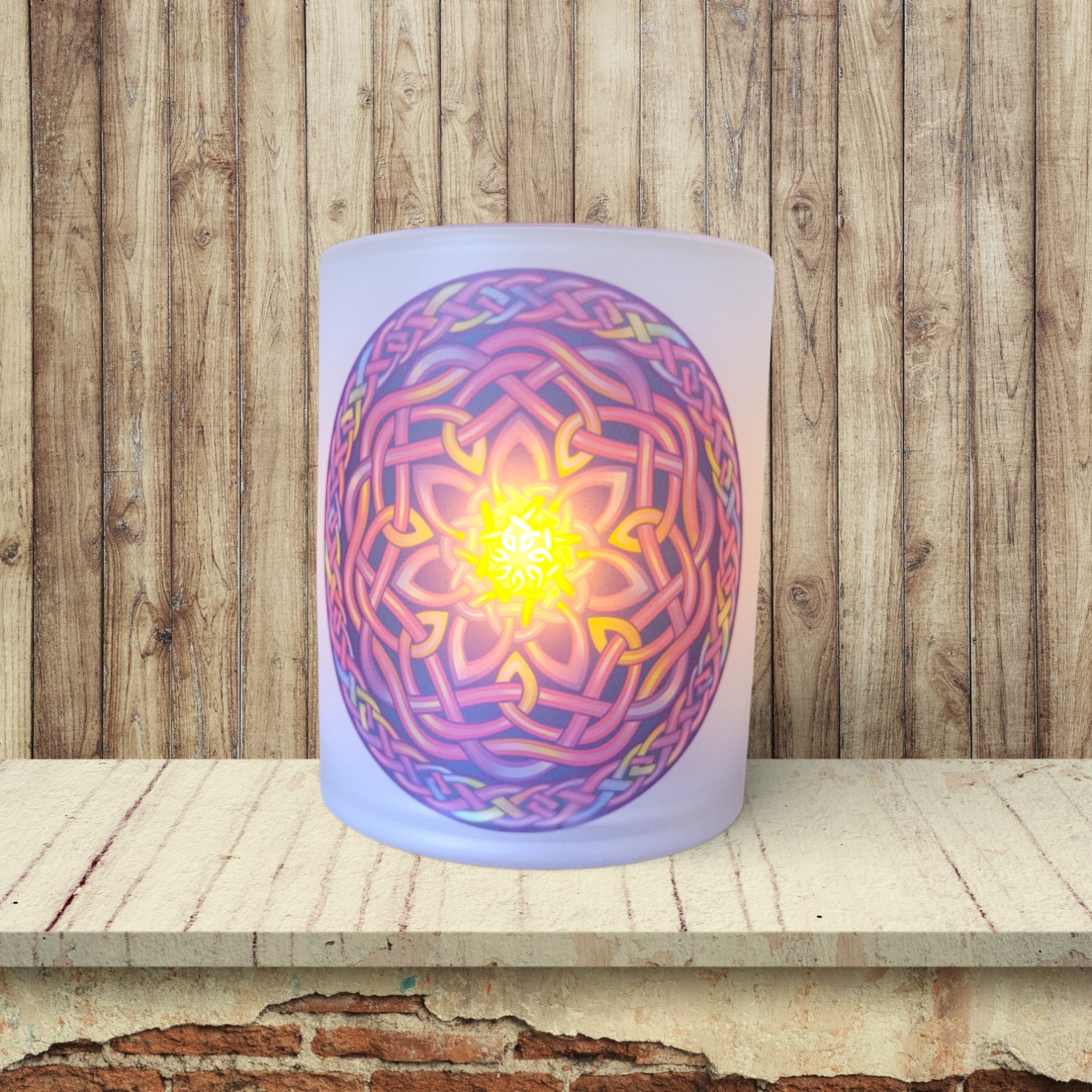 Tropical Celtic Knot - Candle Light Holder