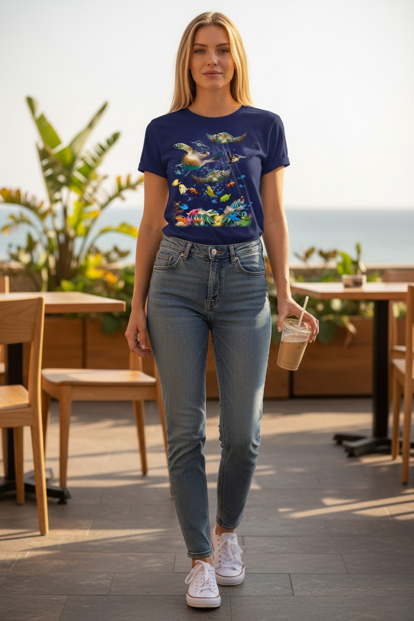 Turtle Reef Ladies T-shirt
