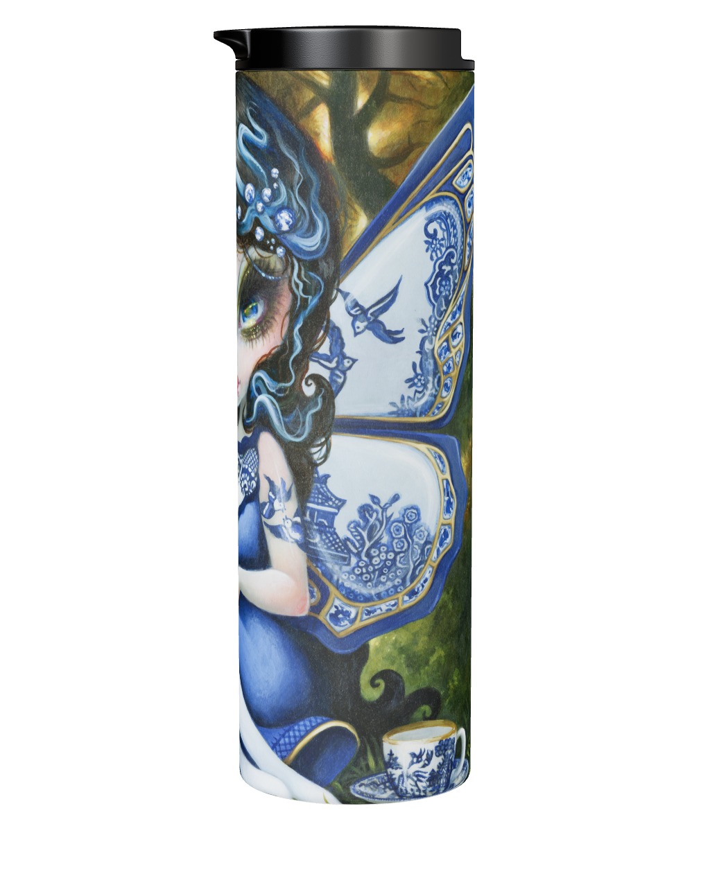 Blue Willow Fairy Tumbler