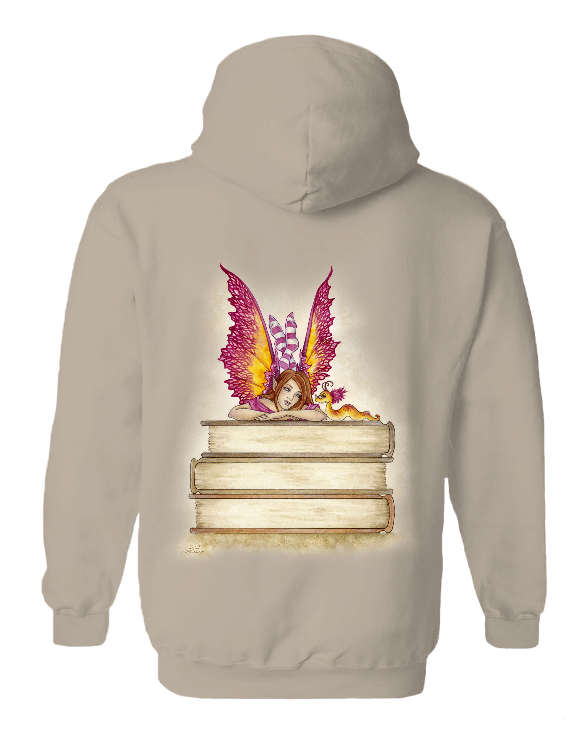 Pink Bookworm Hoodie