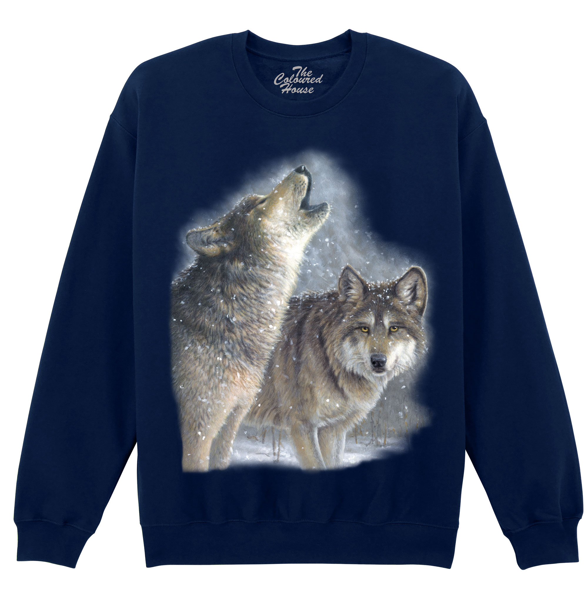 Snowfall Wolves Sweater