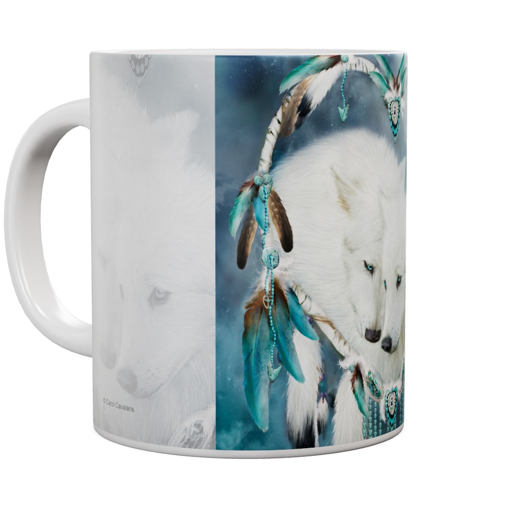 Heart Of A World - Wolves Dreamcatcher Mug