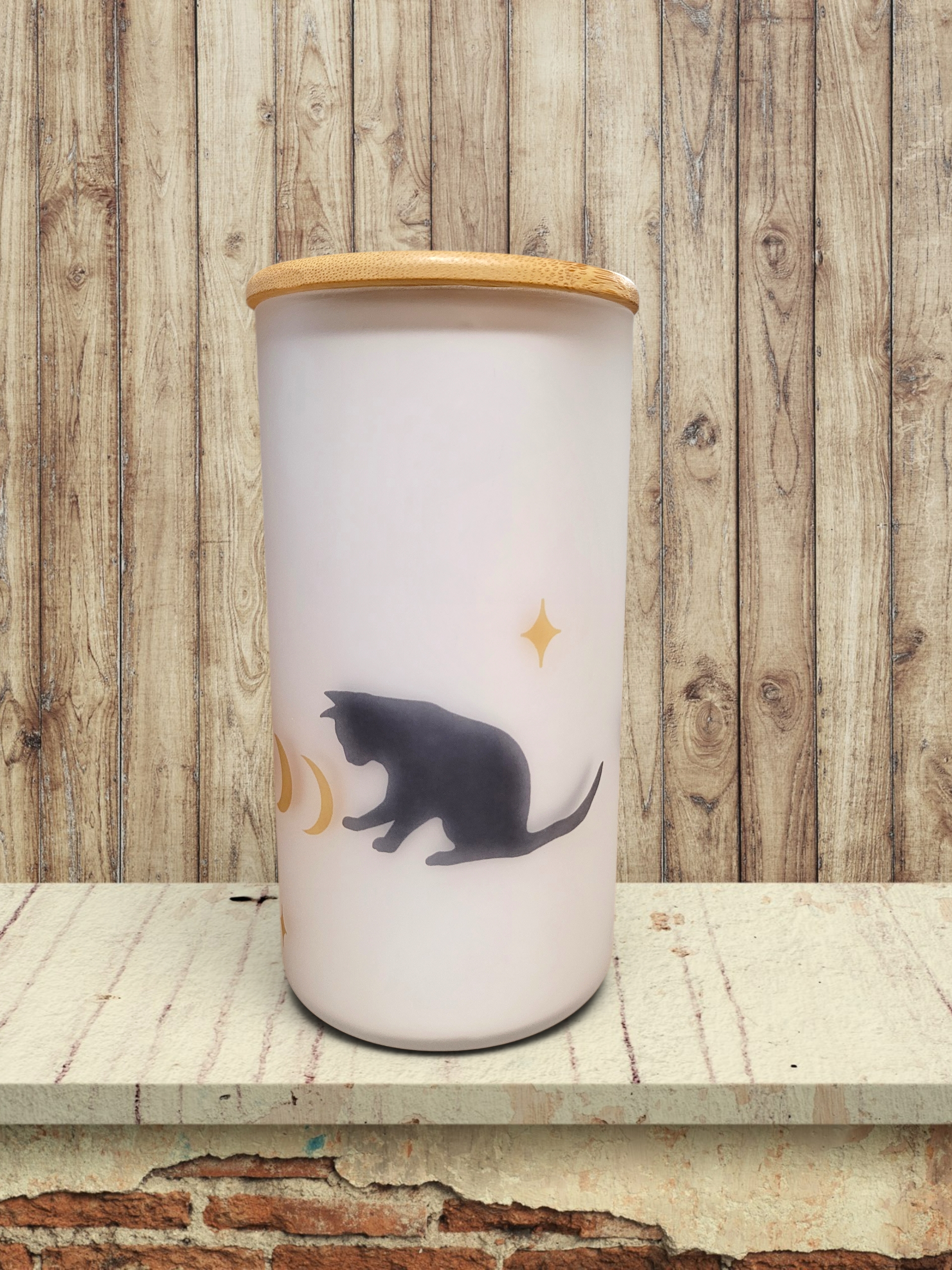 Cat And Moon - Storage Jar 25Oz