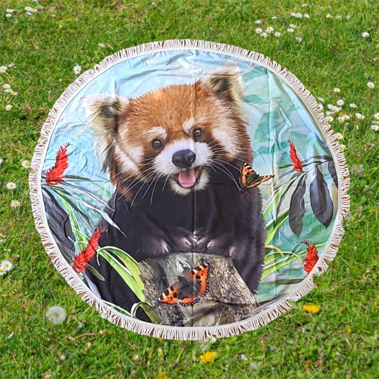 Red Panda Strandtuch Rund 150cm 