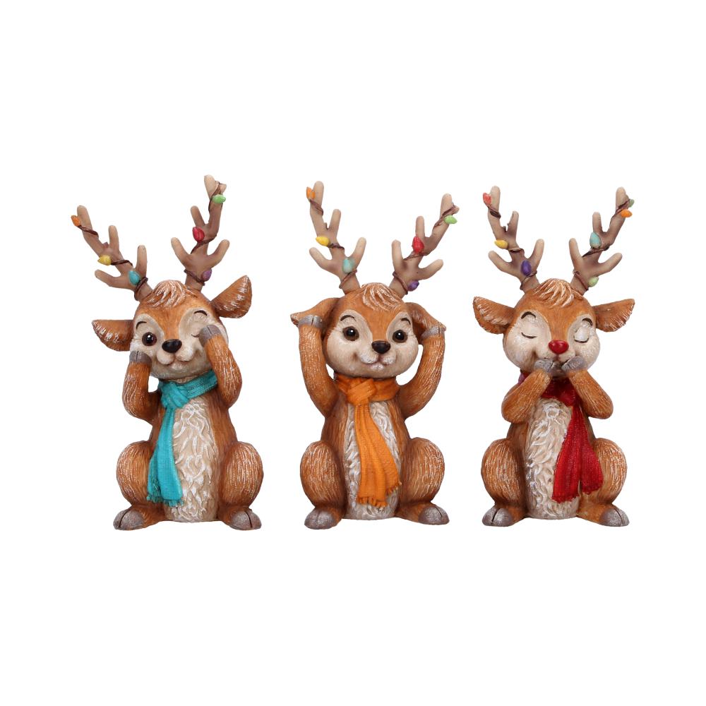Three Wise Reindeer 10.8cm