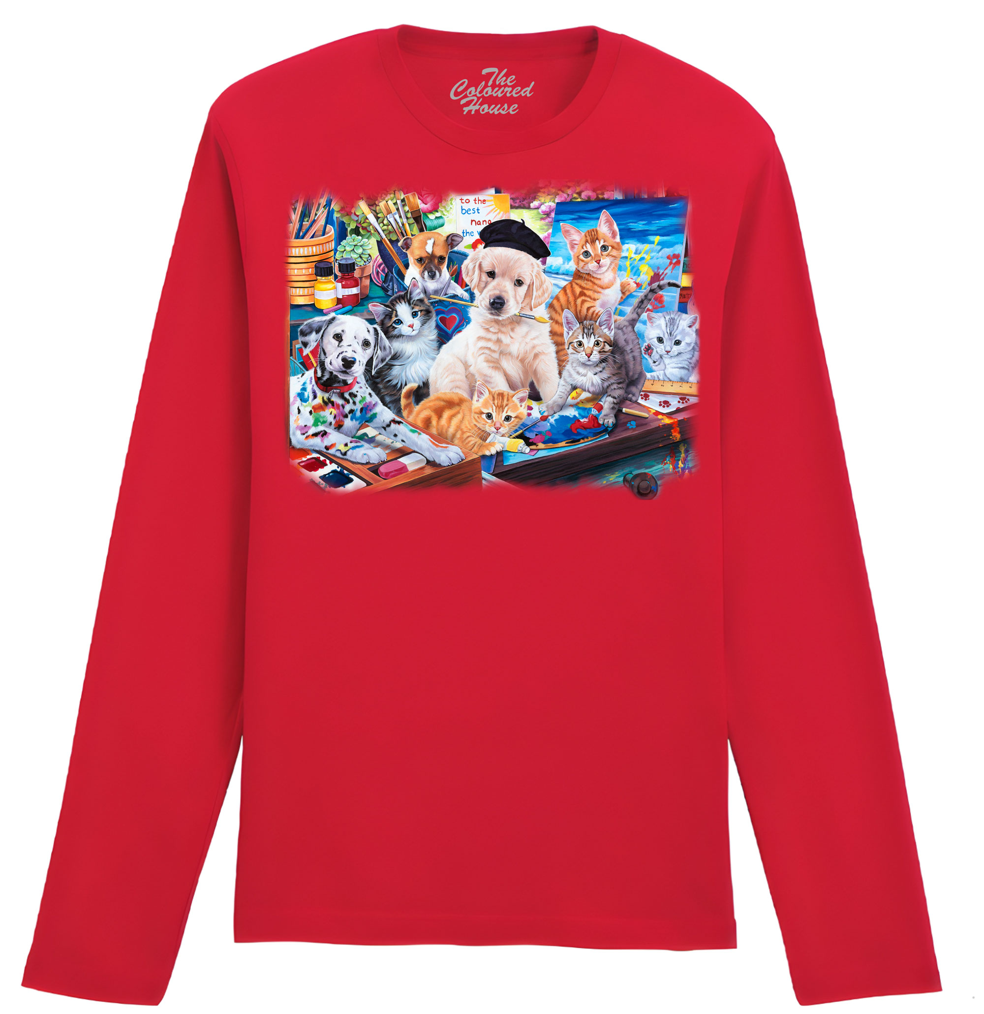 Puppies And Kittens Art Studio Longsleeve