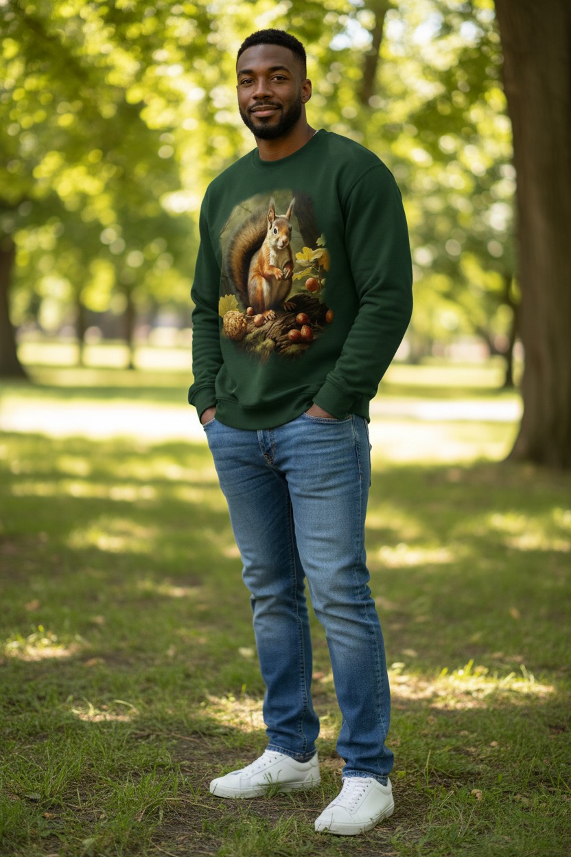 Squirrel In The Woods Sweater