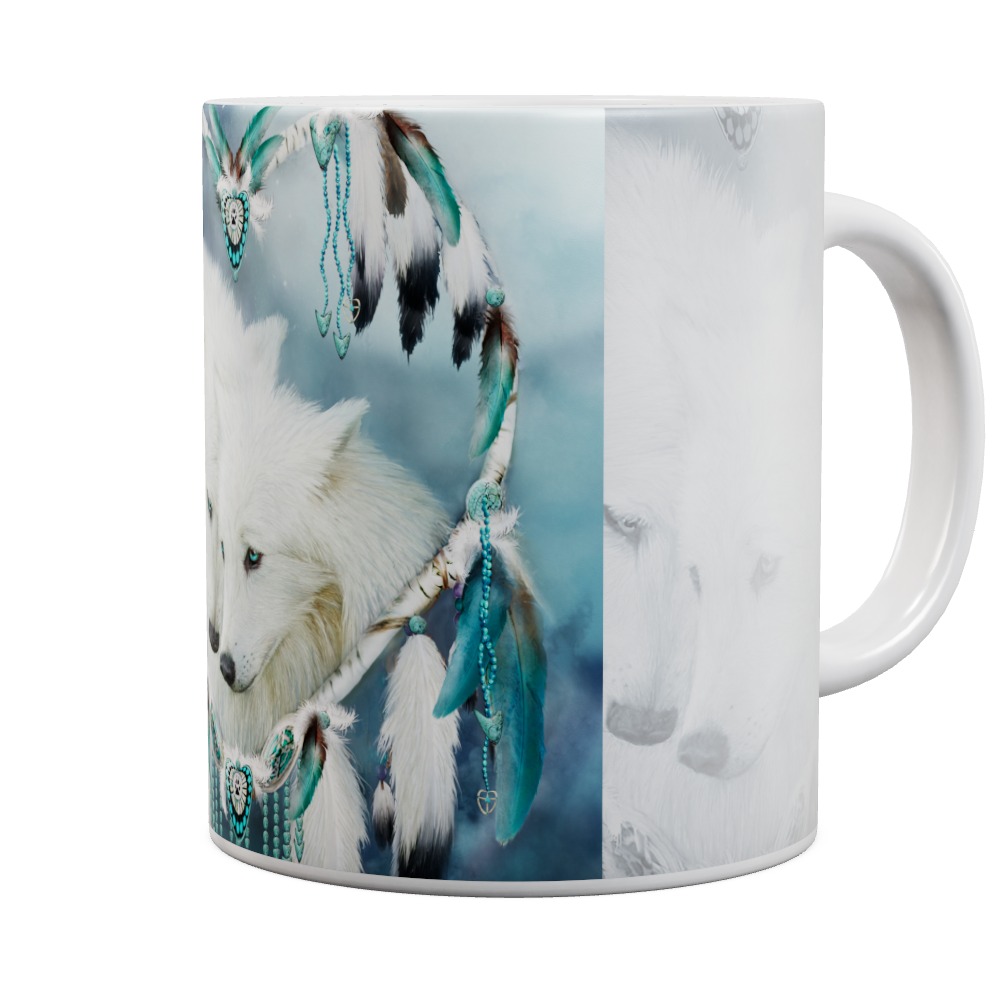 Heart Of A World - Wolves Dreamcatcher Mug