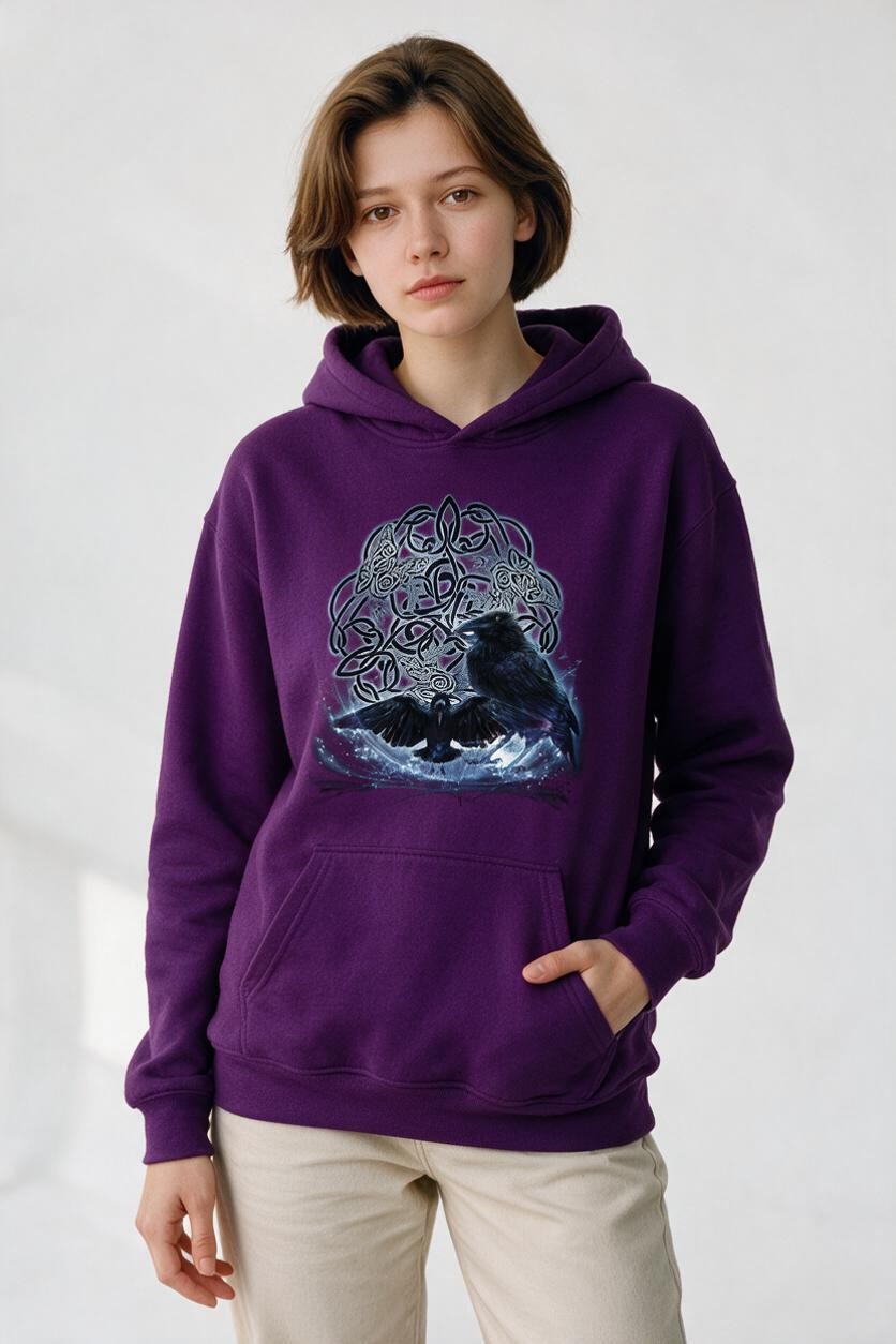 Celtic Raven Hoodie