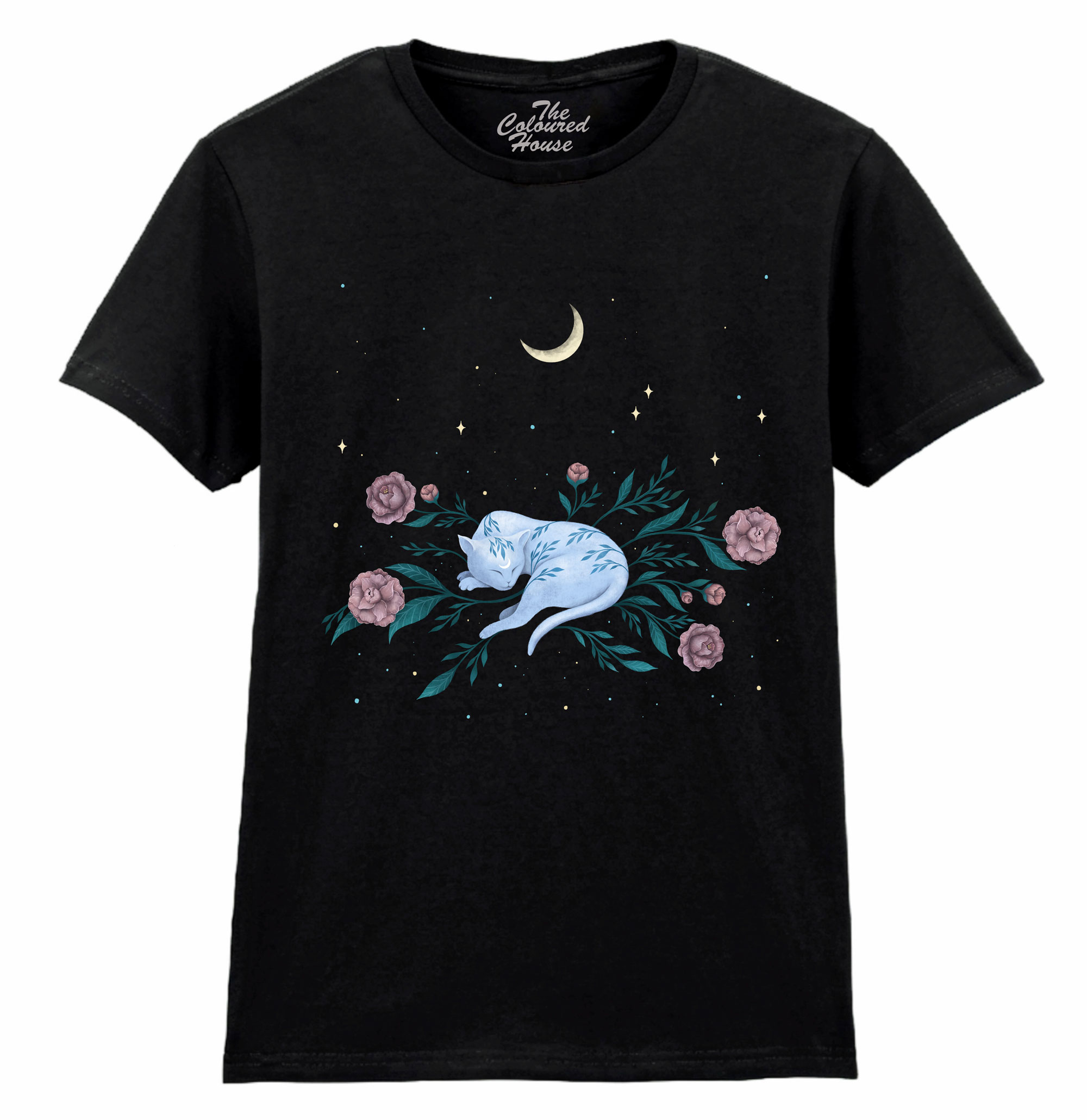Cat Dreaming Ladies T-shirt