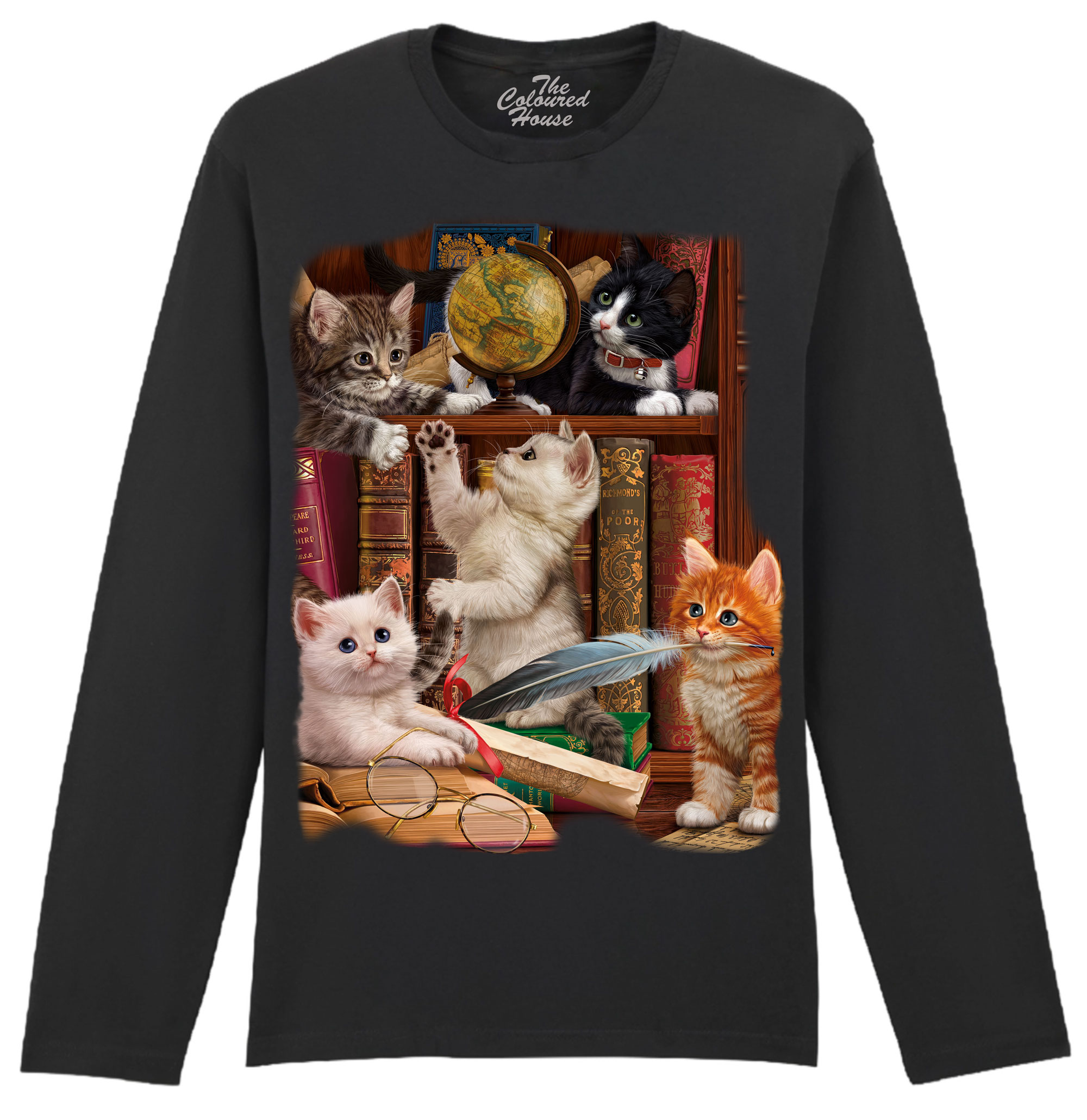 Kittens In The Library Longsleeve