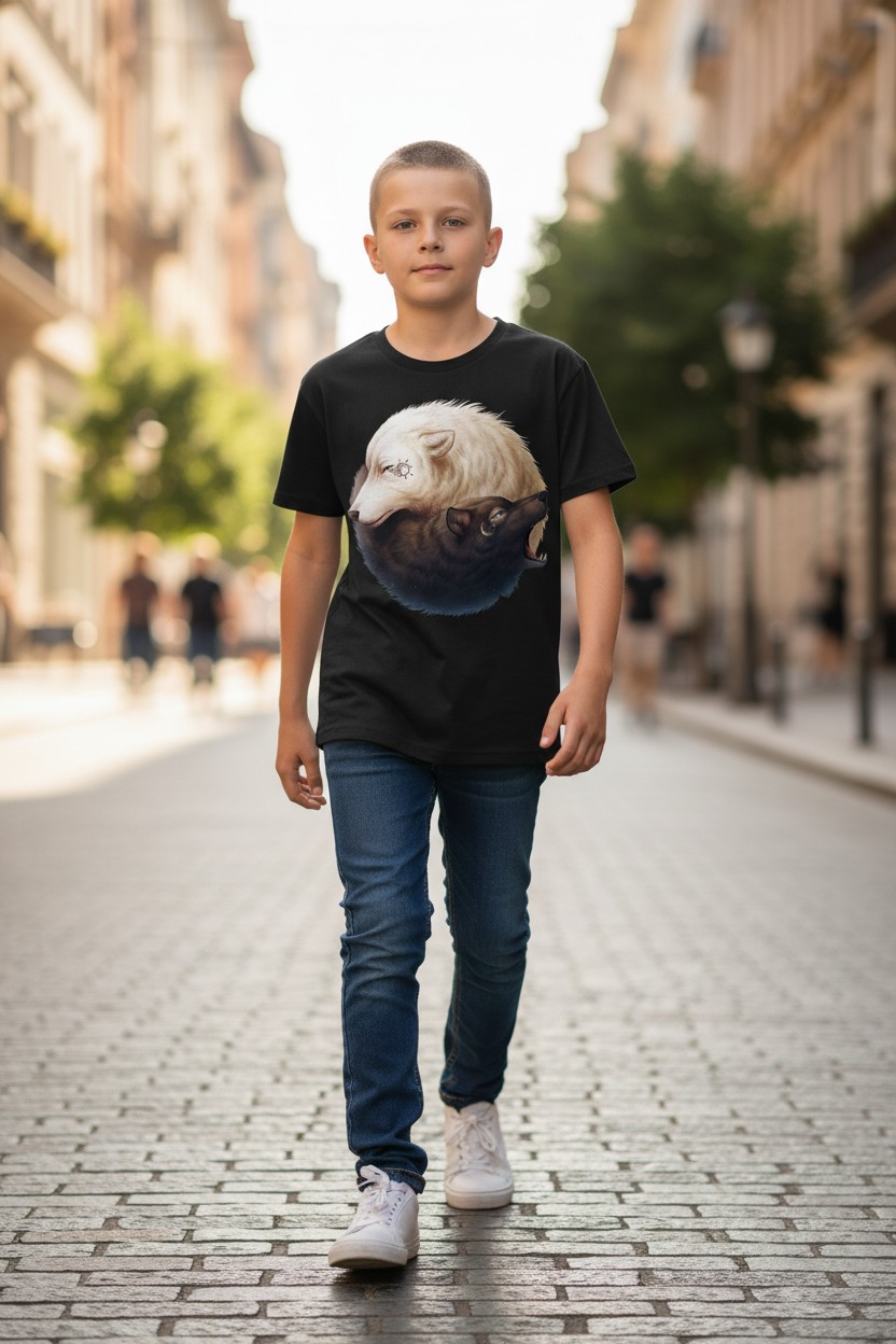 Yin And Yang Wolves KIDS