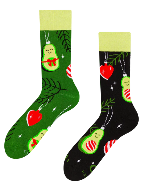 Crazy Warm Socks Holiday Avocado