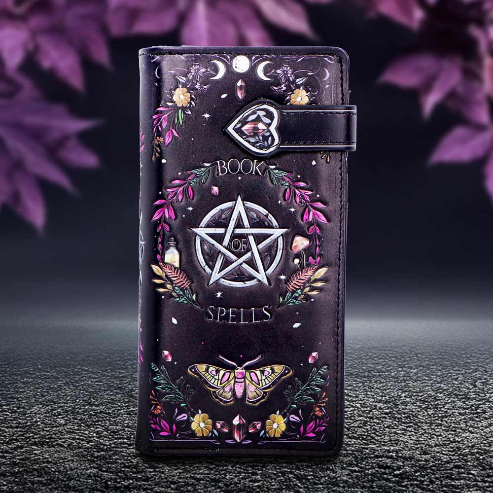 Book Of Spells Embossed Purse 18.5cm