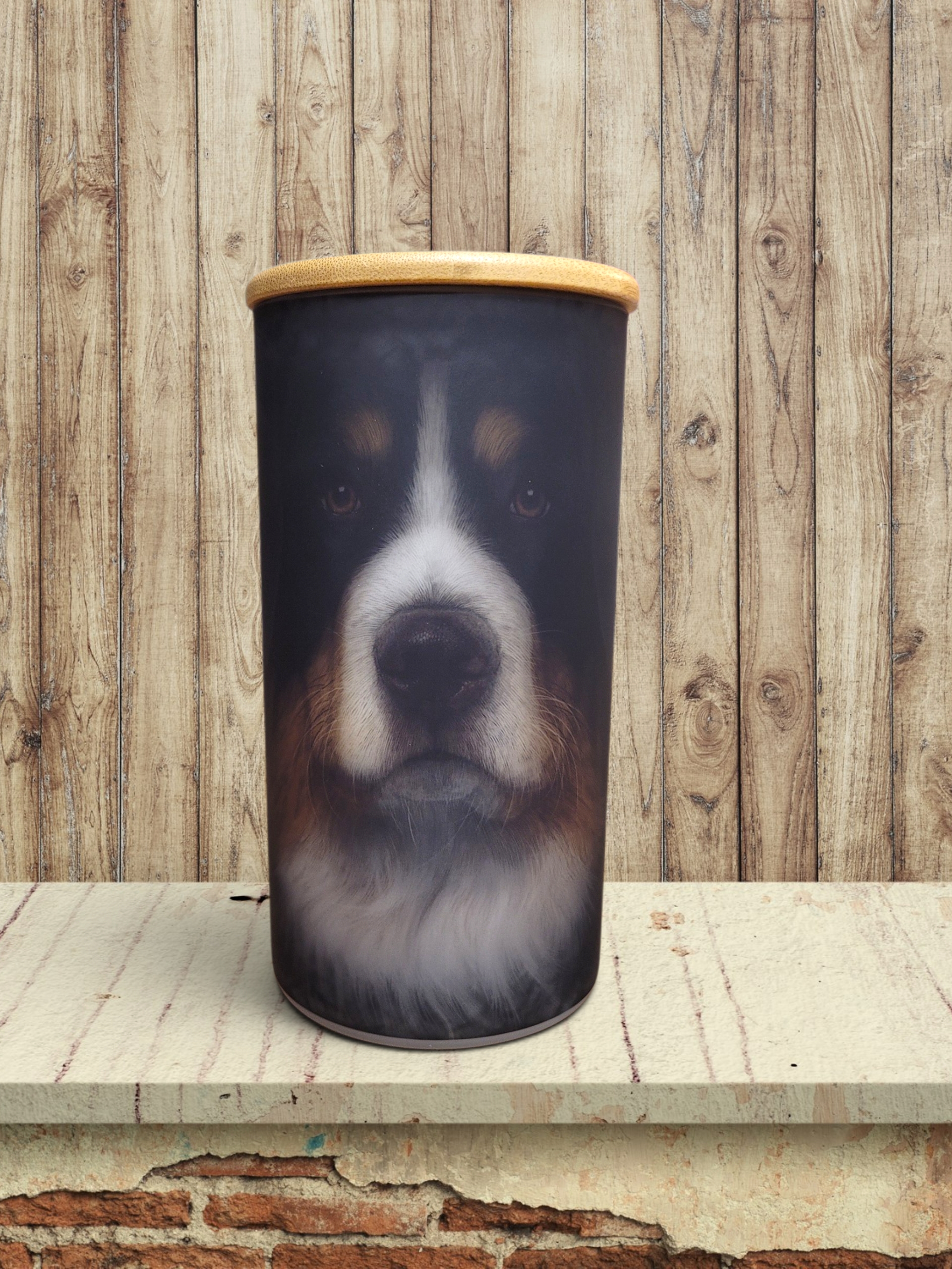 Big Face Bernese Mountain Dog - Storage Jar 25Oz