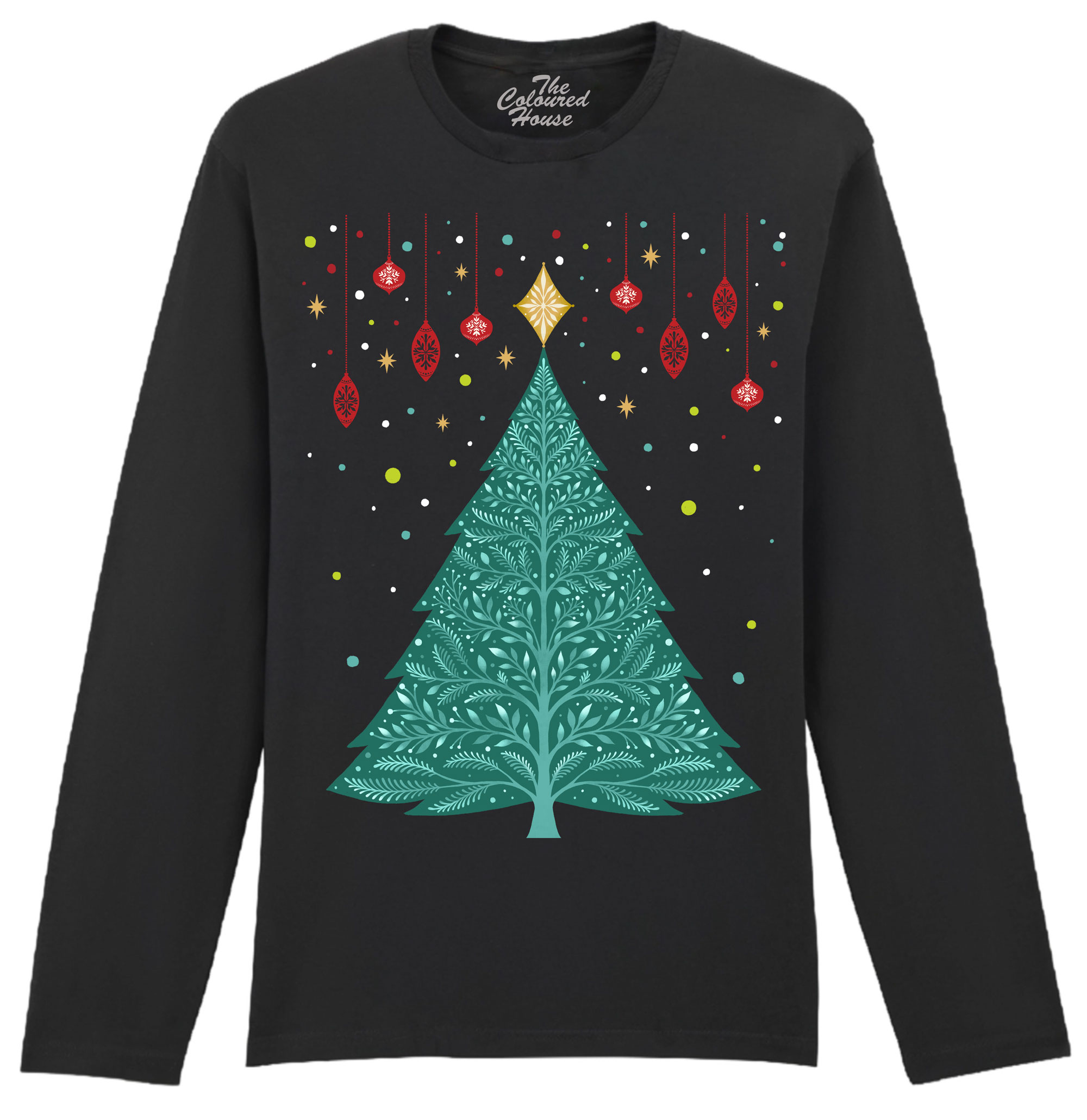 Christmas Night Vintage Tree Longsleeve