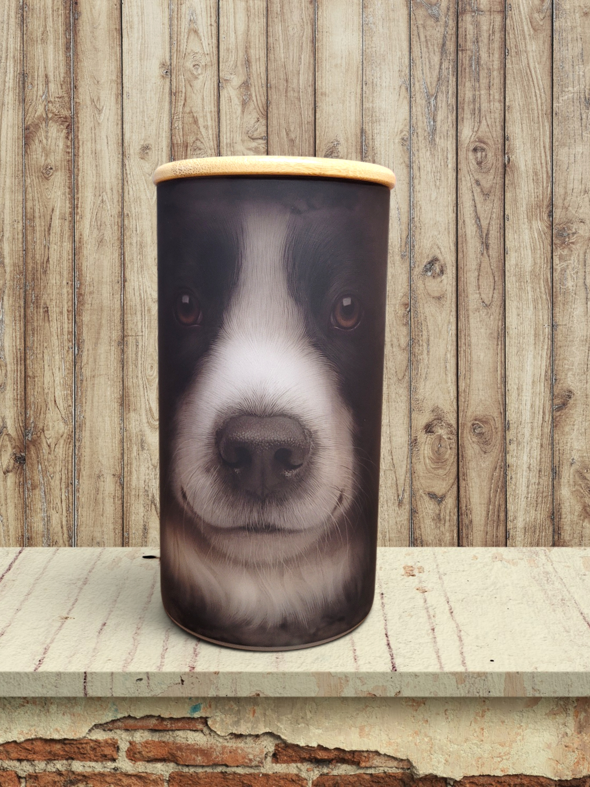 Big Face Border Collie - Storage Jar 25Oz