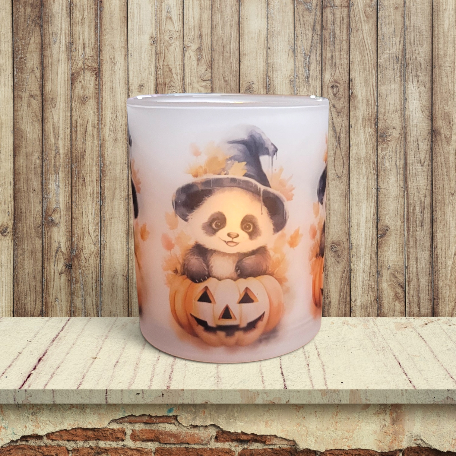 Halloween Panda - Candle Light Holder