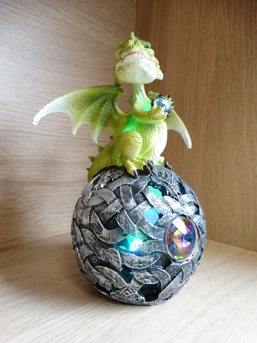 Green Dragon on Dragon Light Ball - A