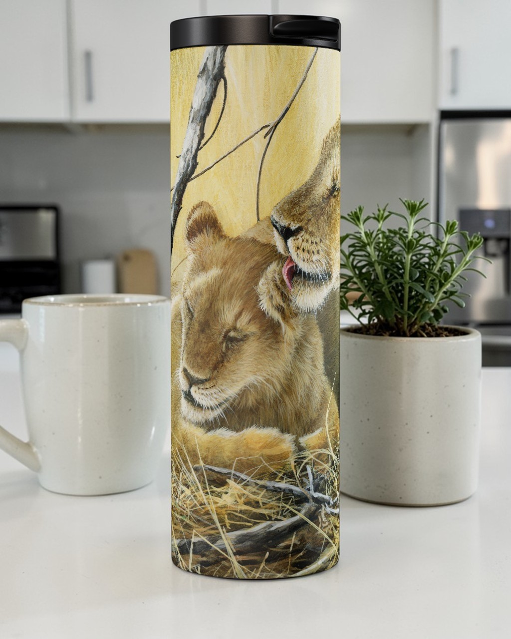 Behind The Ears - Lion Tumbler