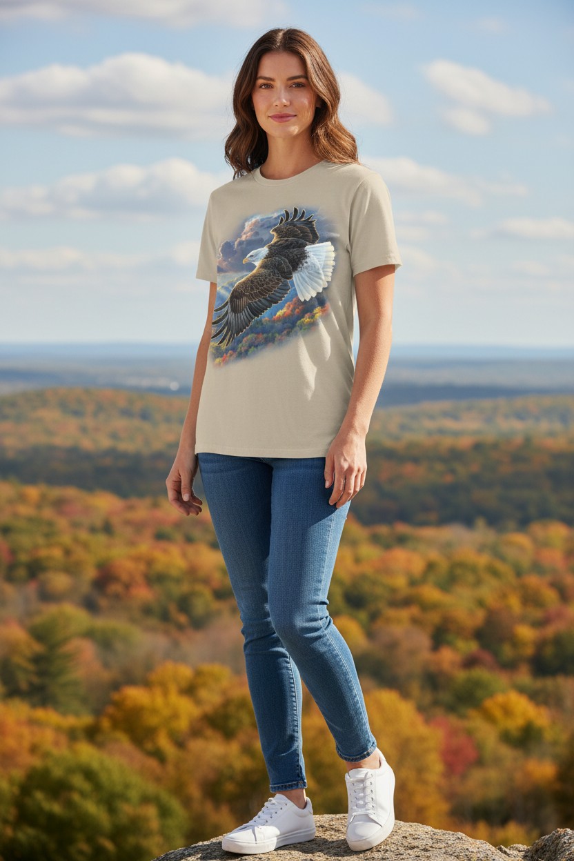 Freedom - Bald Eagle Ladies T-shirt