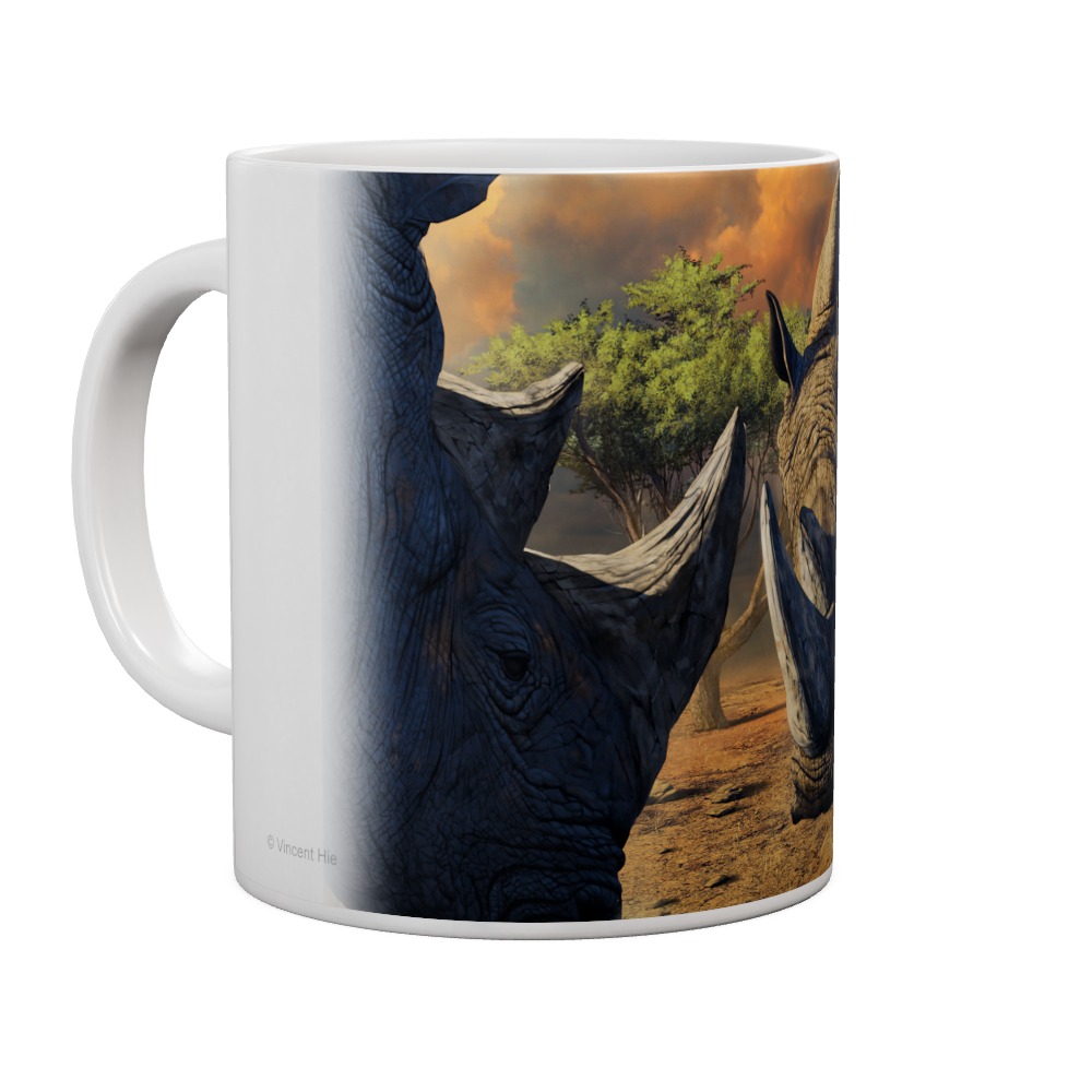 Rhino Stand Off Mug