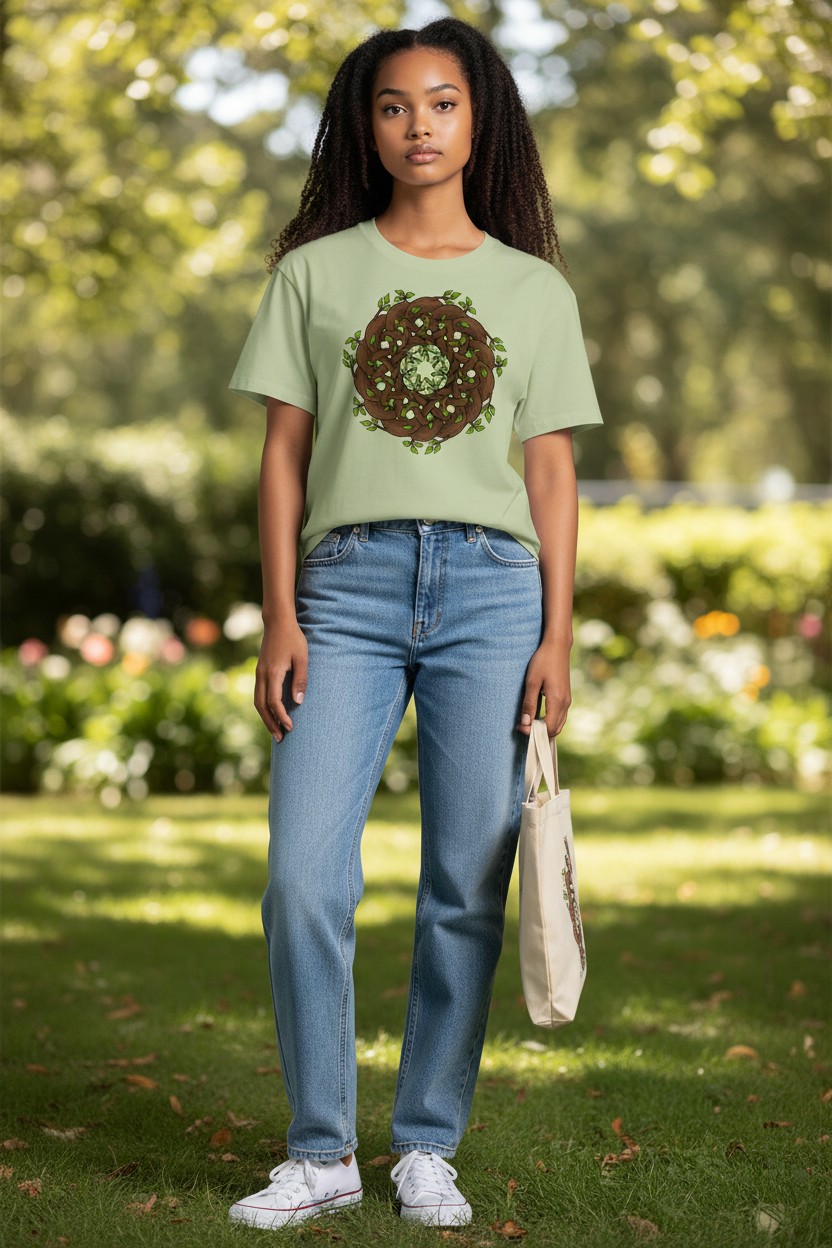 Celtic Knot Tree Branches Ladies T-shirt