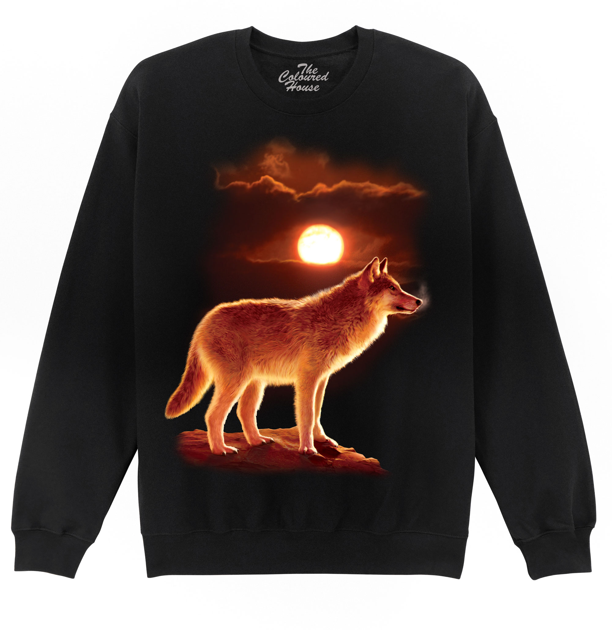 Sunset Wolf Sweater