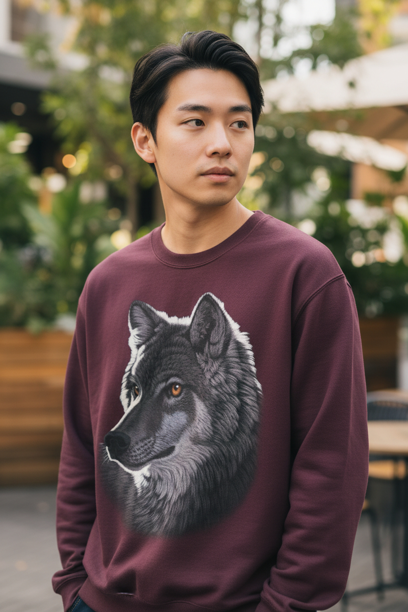 Night Wolf Sweater