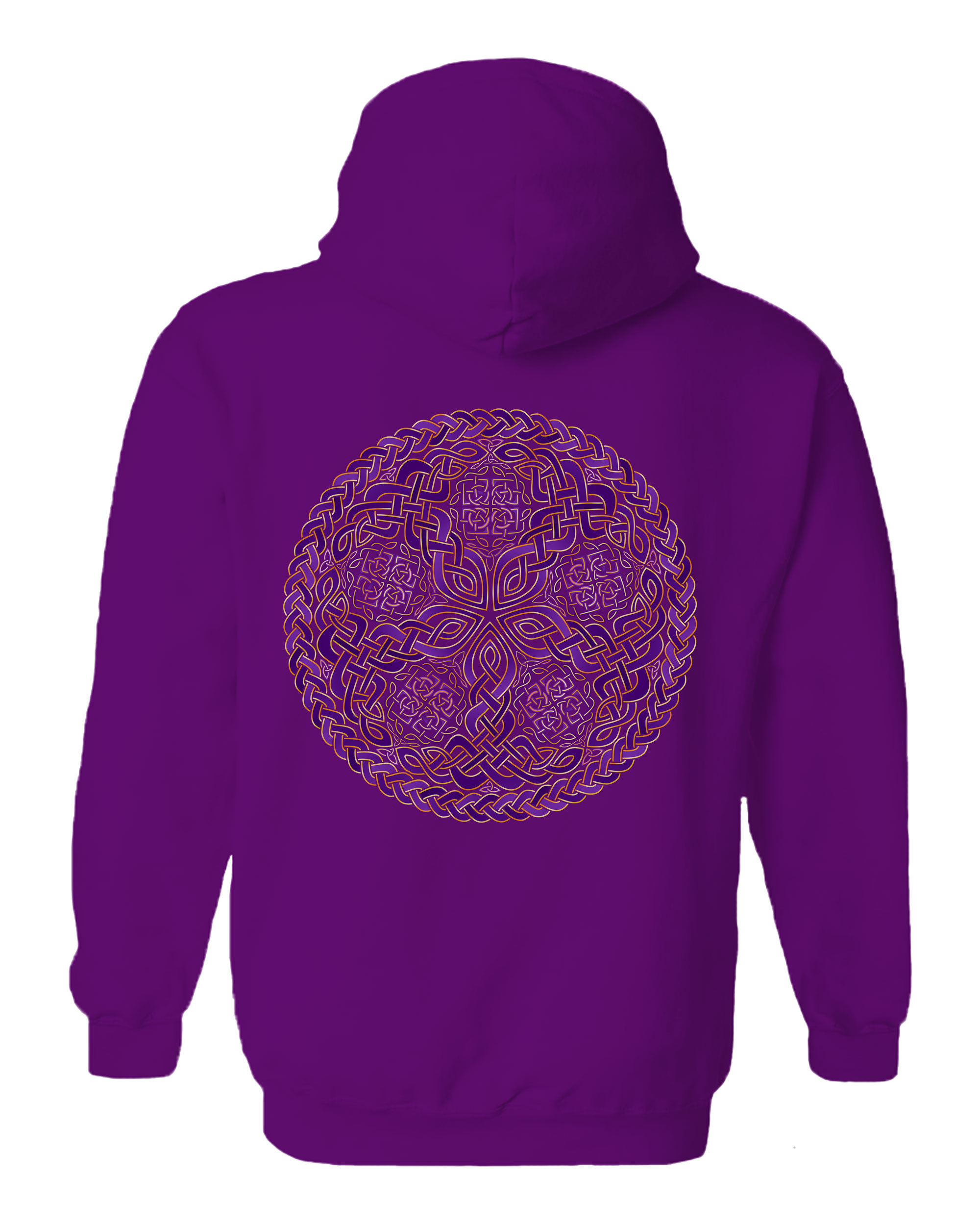 Purple And Gold Knot Hoodie
