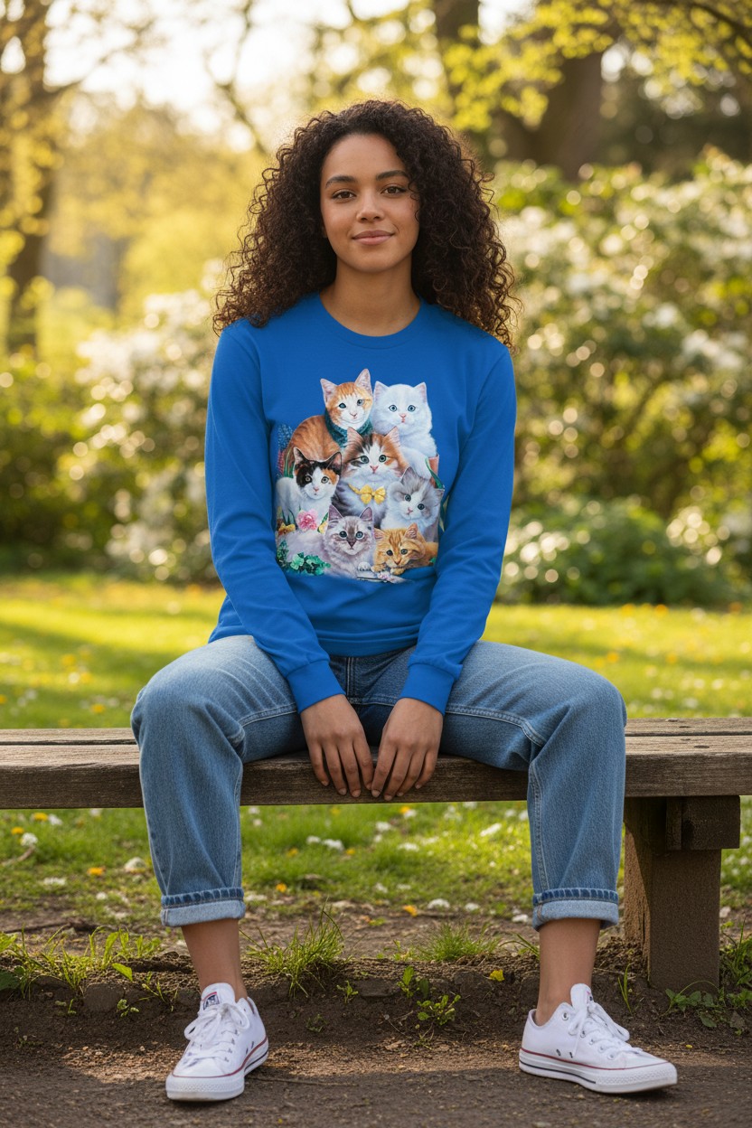 Kitten Collage Longsleeve