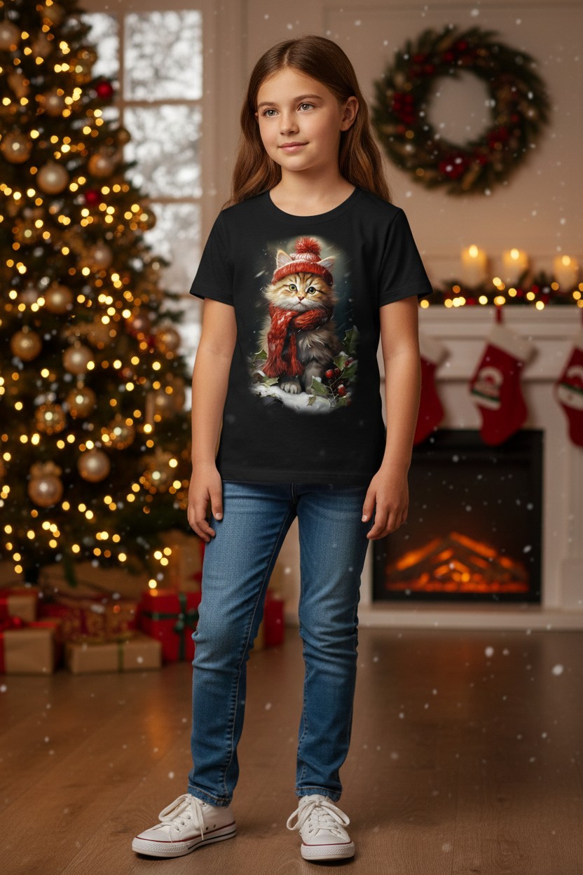 Red Cat In The Snow KIDS