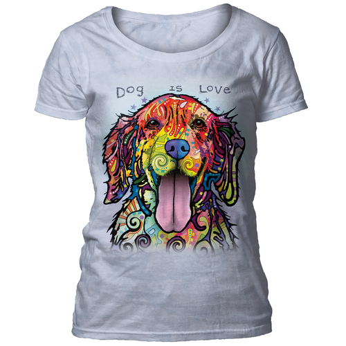 Dog Is Love Women's Scoop T-shirt