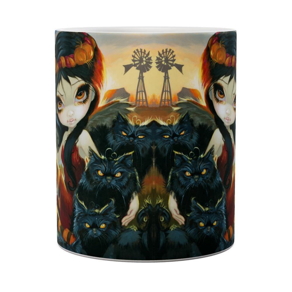 Autumn Kitties And Fairy Mug
