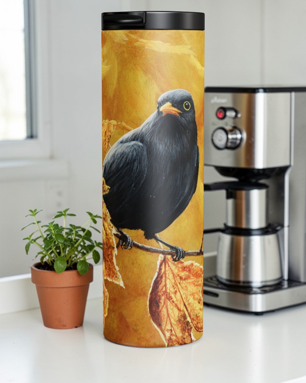 Black And Gold Tumbler