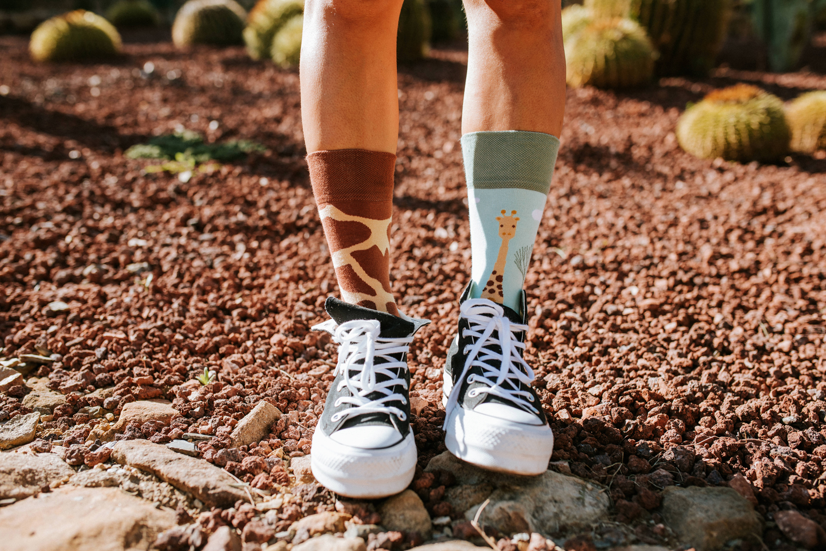 Good Mood Giraffe Unisex Adult Animal Socks