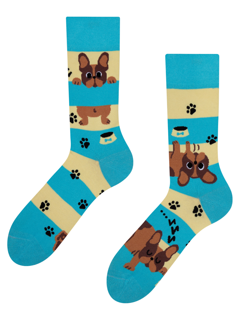 Regular Socks Dogs & Stripes